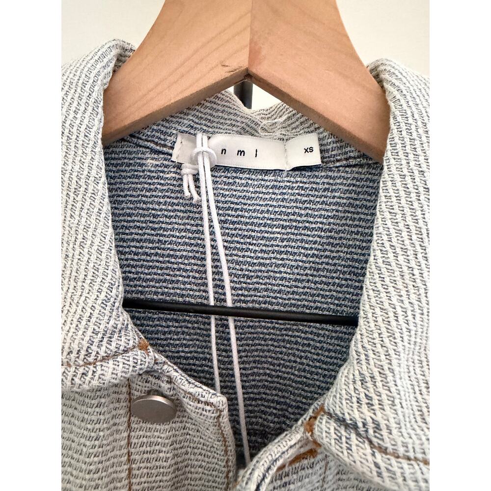 New MNML WESTERN CROSSHATCH TRUCKER DENIM JACKET - Picture 4 of 9